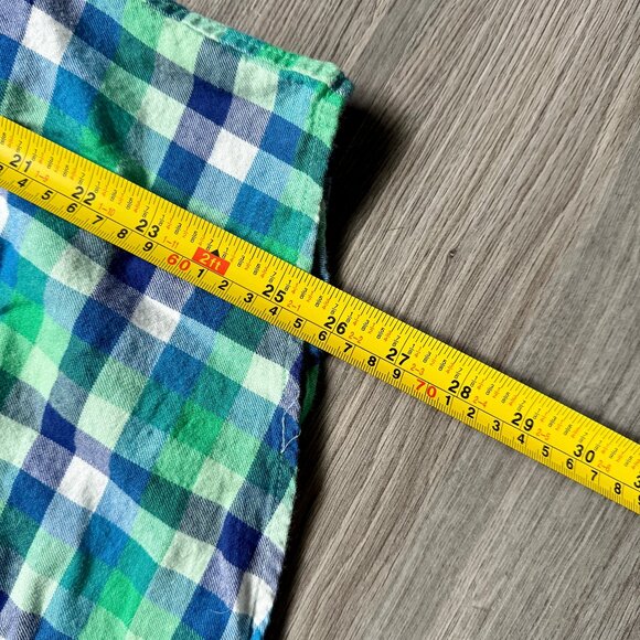 L.L. Bean Men's Scotch Plaid Flannel Shirt - Blue/Green - Picture 10 of 10